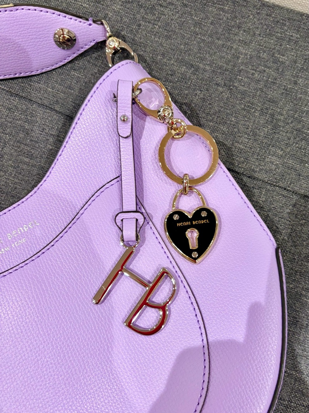Henri Bendel High Line Pebbled Leather Hobo Crossbody - Picture 8 of 10